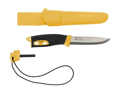 Nôž s kresadlom Morakniv Companion Spark žltý