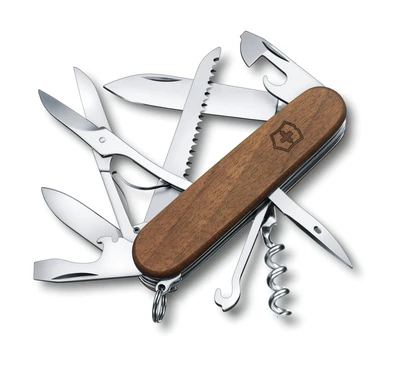Multifunkčný nôž Victorinox Huntsman Wood s drevenou rúčkou